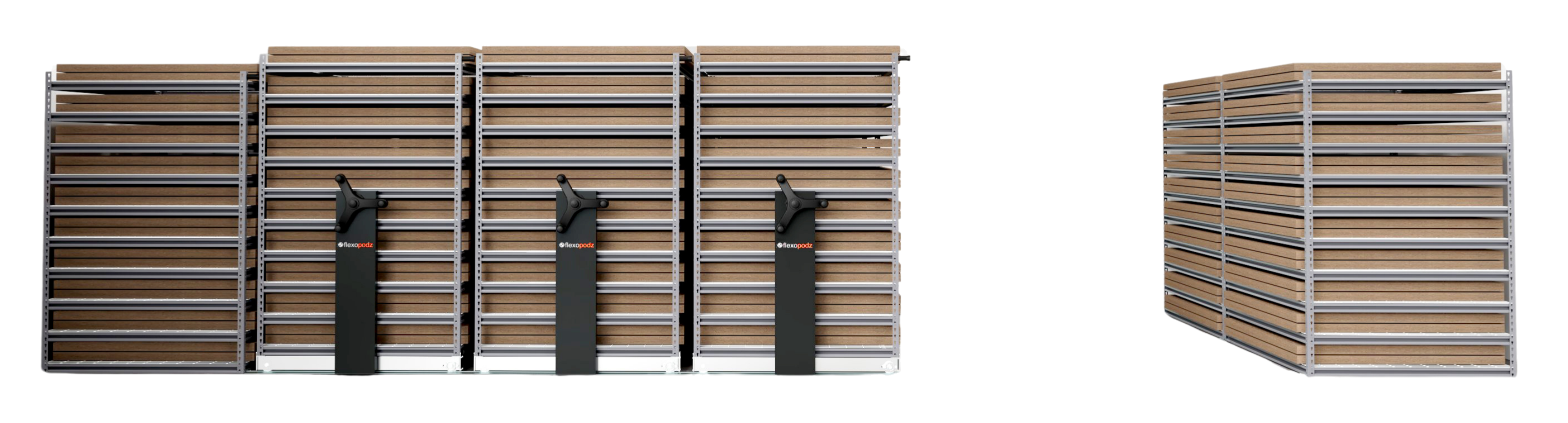 PlatePodz plate storage room with flat printing plate racks