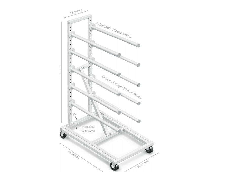 Narrow horizontal sleeve cart from the one-page overview