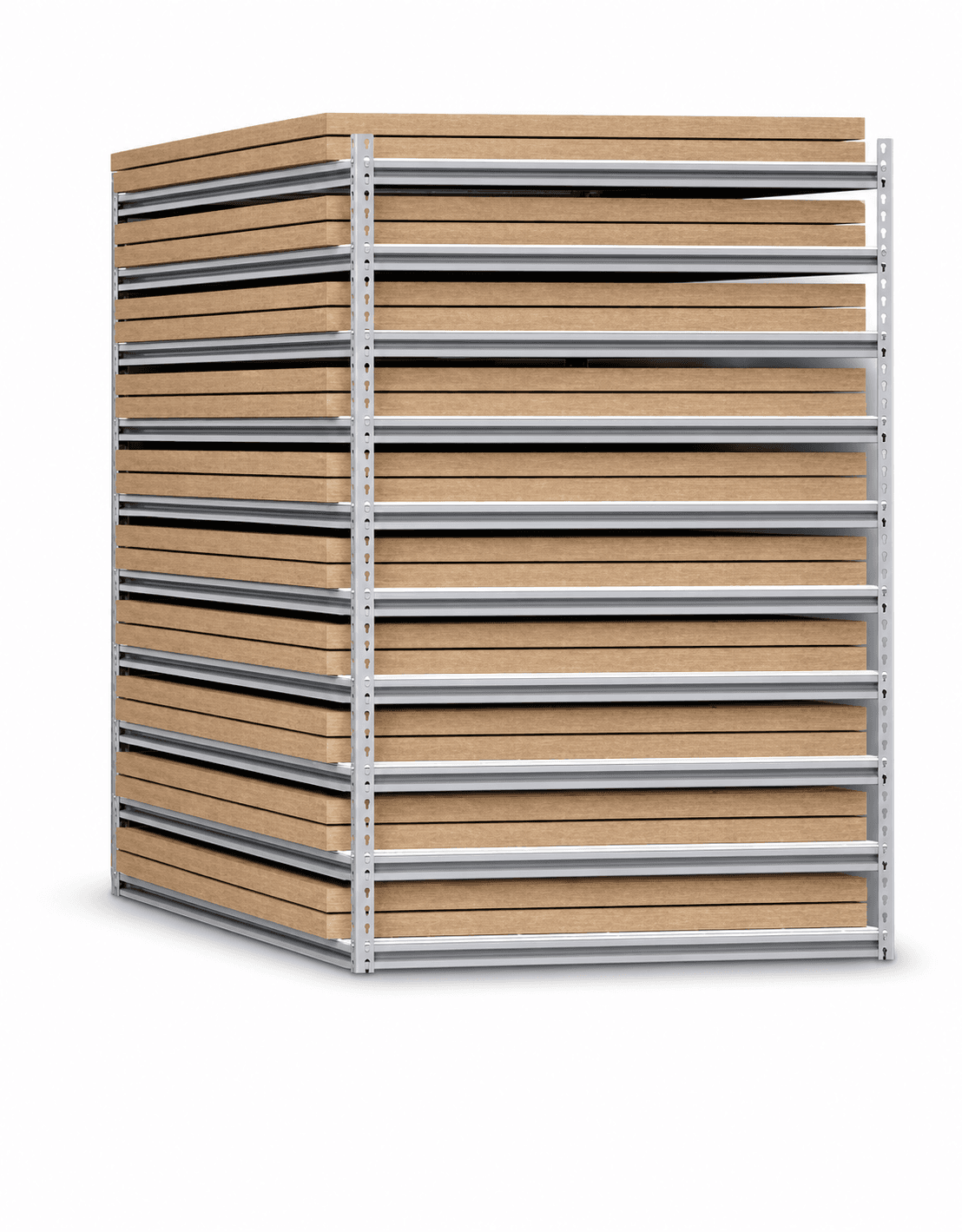 Static PlatePodz flat-box plate storage